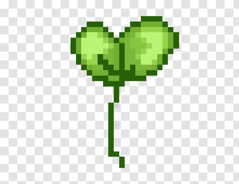 Pixel Art Heart - Text - Sprout Transparent PNG