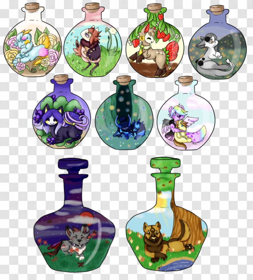 Glass Bottle Christmas Ornament Purple - Biome Infographic Transparent PNG