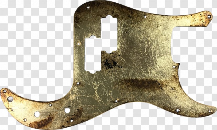Fender Precision Bass Guitar Musical Instruments Corporation Pickguard '51 - Gold - Split Leaf Philodendron Transparent PNG