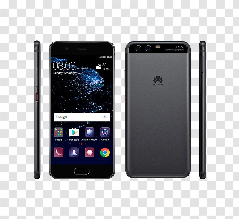 Huawei P10 Android LTE 4G Smartphone - Portable Communications Device - P9 Mobile Transparent PNG