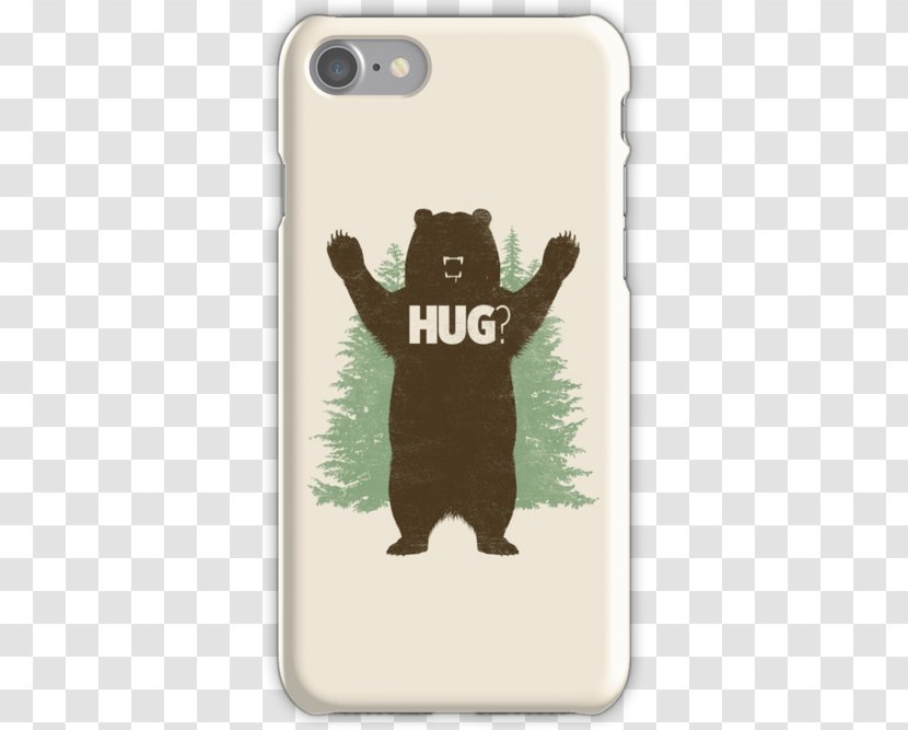 Bear Hug T-shirt Art Printing Transparent PNG