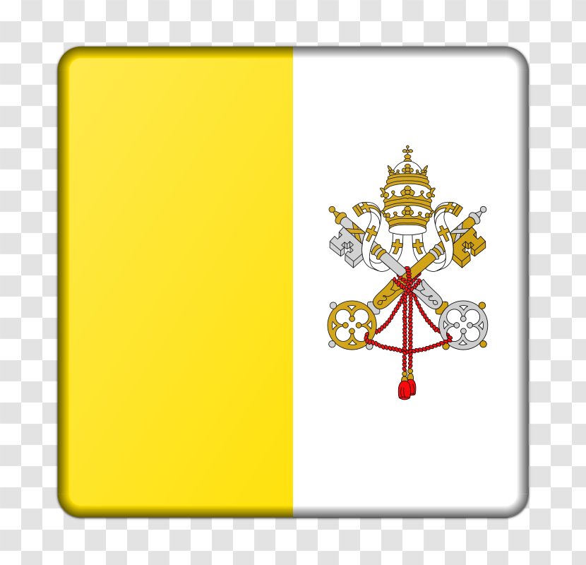 Flag Of Vatican City Papal States Pope - Yellow Transparent PNG