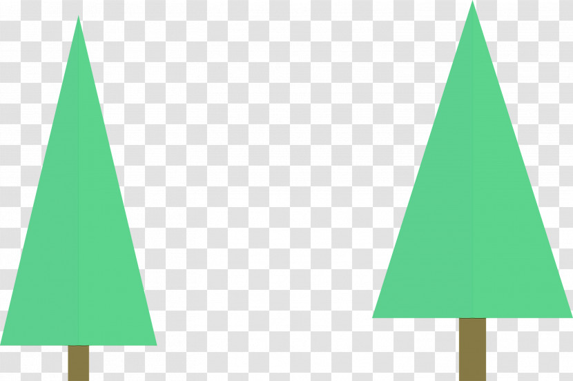 Triangle Leaf Green Meter Font Transparent PNG