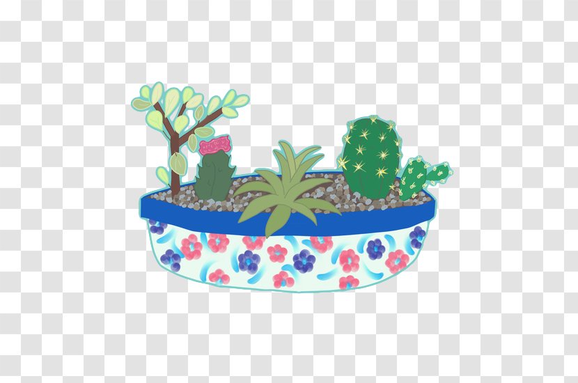 Cactaceae Succulent Plant Header - Flowering - Cartoon Cactus Succulents Transparent PNG