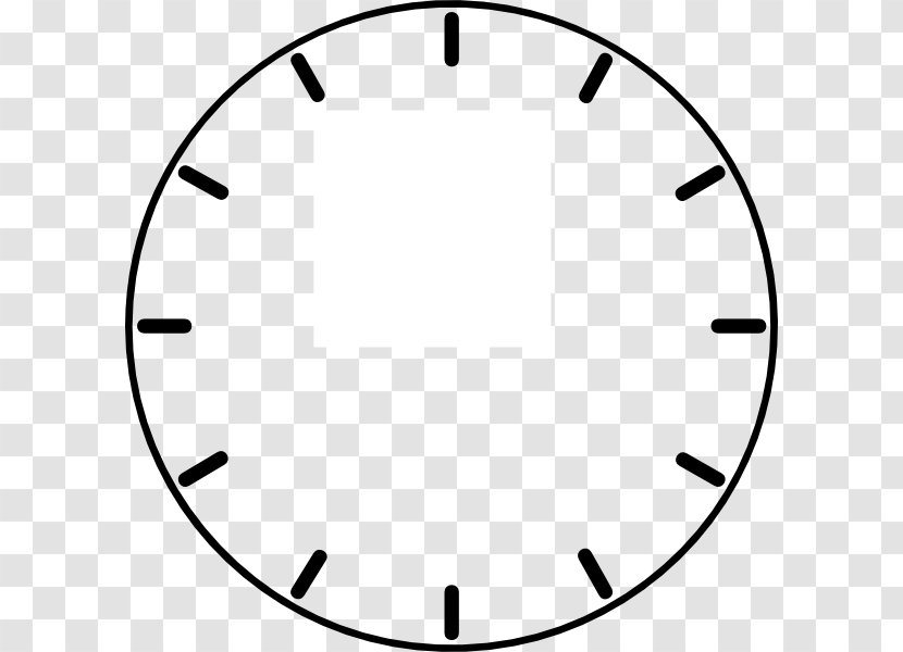 Clock Face Alarm Clip Art - Point - Blank Number Cliparts Transparent PNG