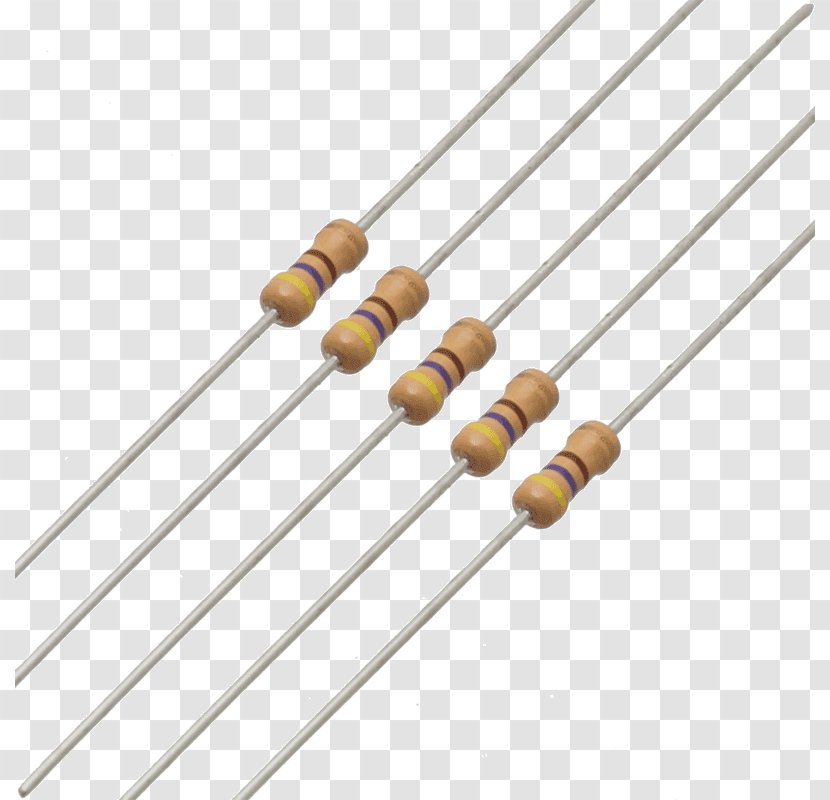 Resistor Ohm Electronic Color Code Electronics Electrical Resistance And Conductance Transparent PNG