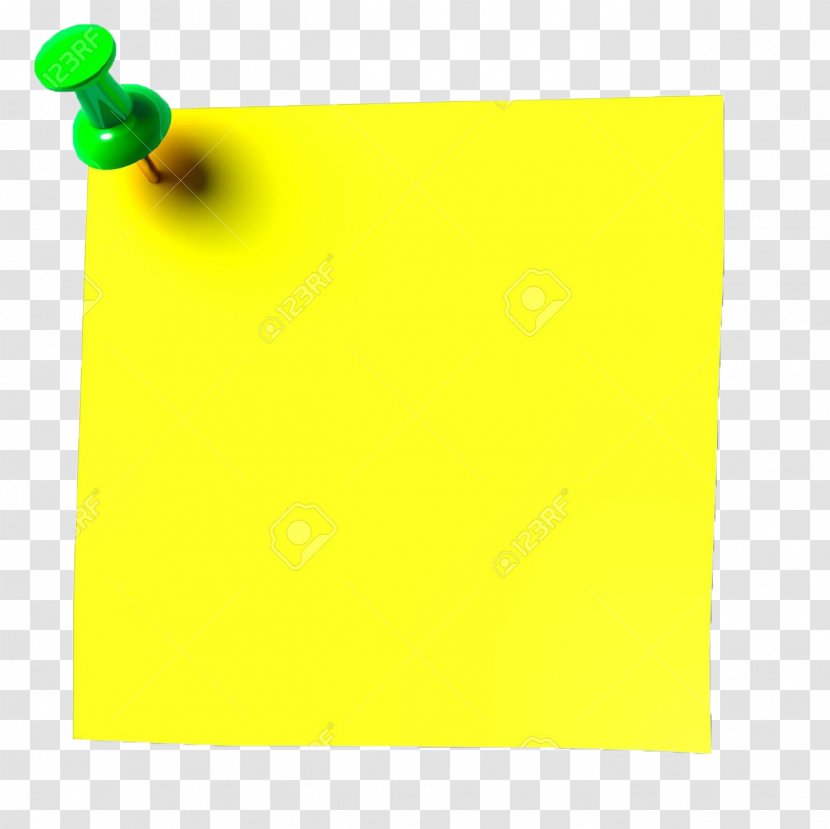 Paper Post-it Note Yellow Green Rectangle - Sticky Notes Transparent PNG