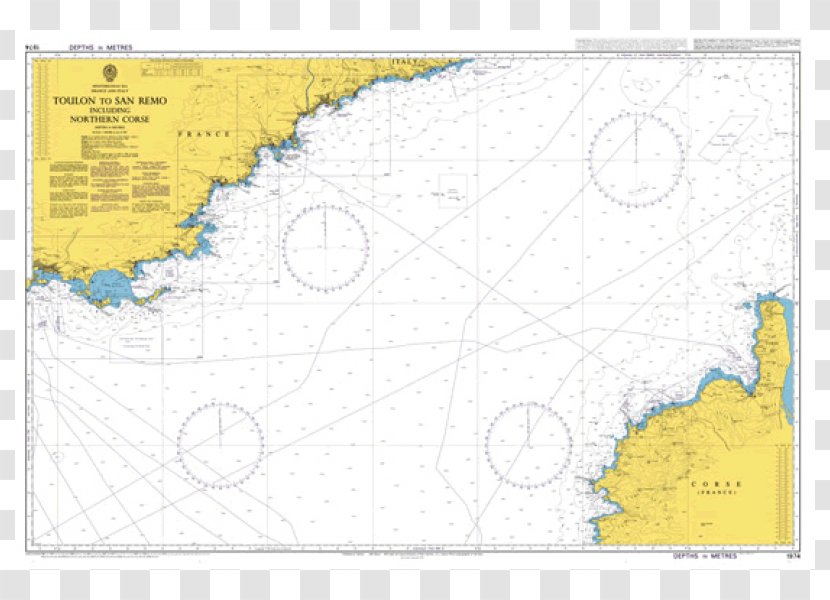 Map Corsica Nautical Chart Admiralty - Strait - Catalog Charts Transparent PNG