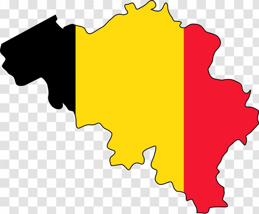 Flag Of Belgium Map - Malaysia Transparent PNG