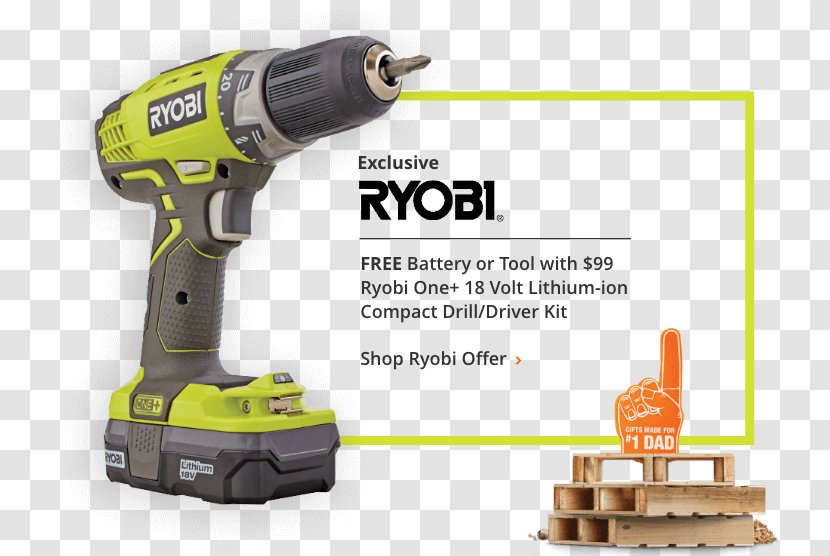 Drill Do It Yourself Impact Driver Gift The Home Depot - Heart - Ryobi Power Hammer Transparent PNG