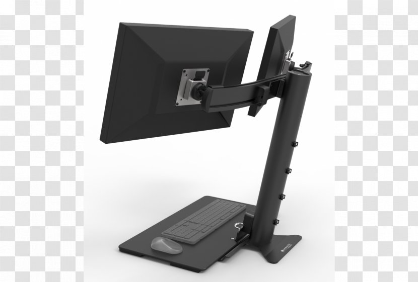 Sit-stand Desk Standing Computer - Multimedia - Table Transparent PNG