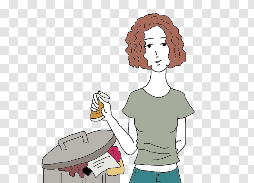 Thumb Rubbish Bins & Waste Paper Baskets Homo Sapiens Human Behavior - Silhouette - Garbage Cartoon Transparent PNG