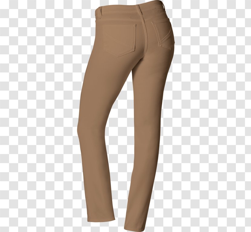 Waist Khaki Leggings Pants - Silhouette - Straight Transparent PNG