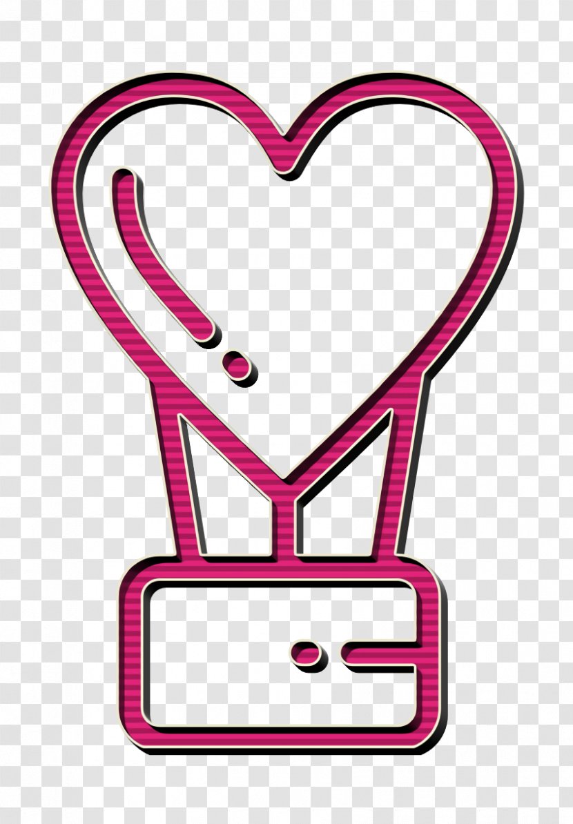 Valentines Day Heart - Magenta Pink Transparent PNG