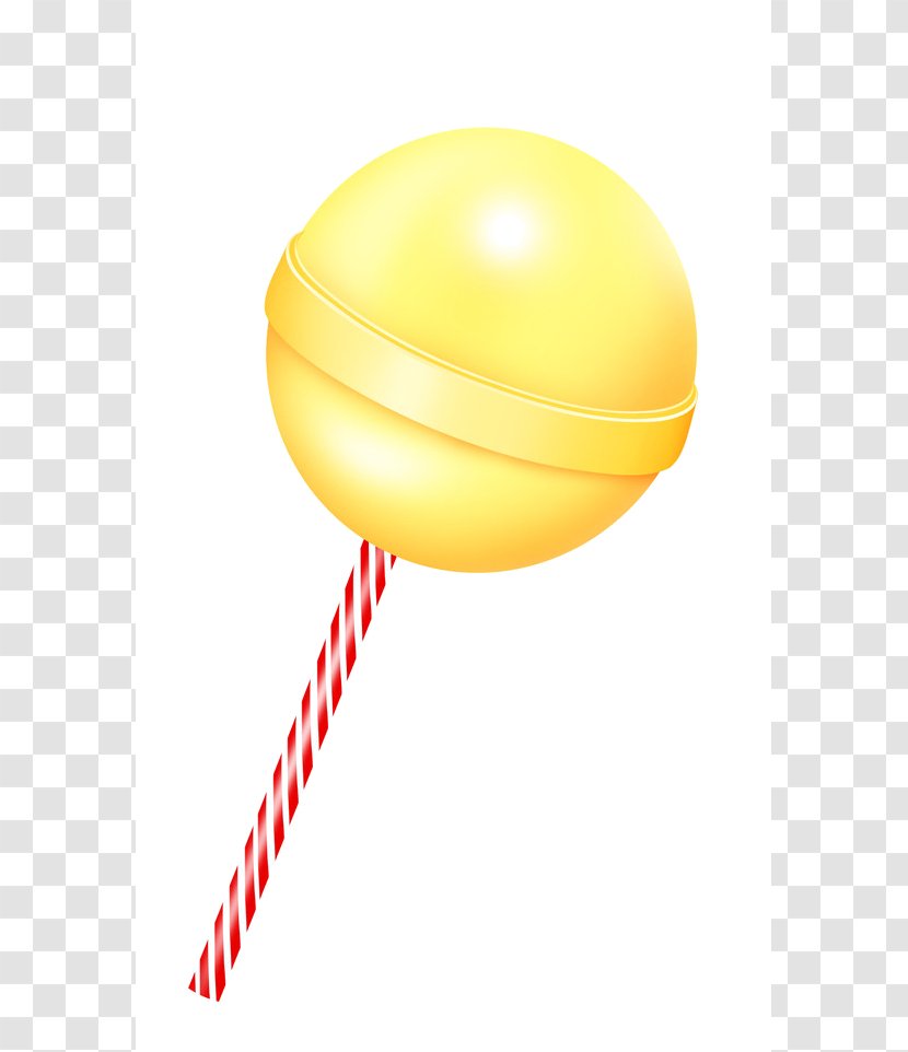 Rock Candy Lollipop Yellow Transparent PNG