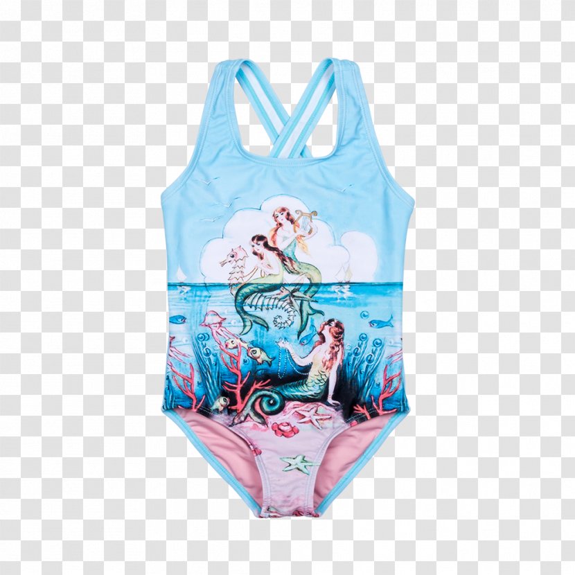 One-piece Swimsuit Mermaid Child Rash Guard - Tree - Messy Room Transparent PNG