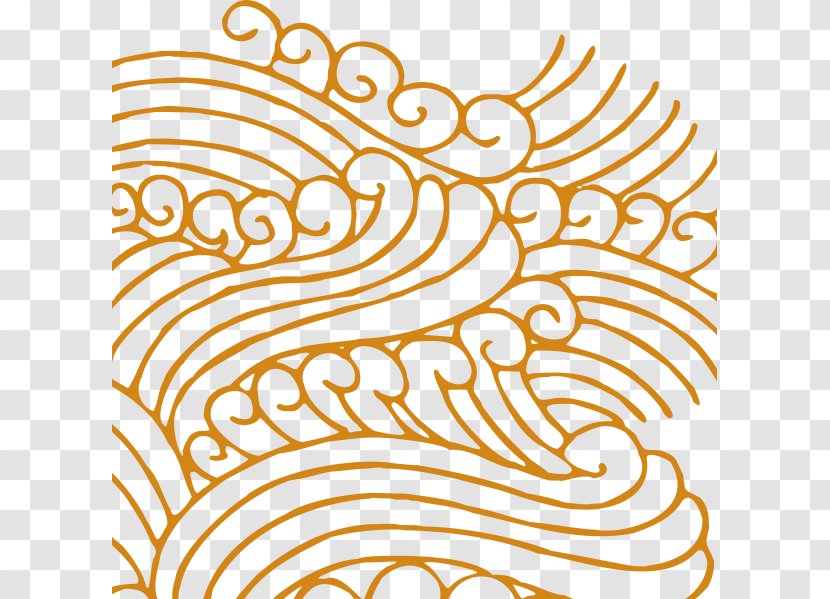 Clip Art - White - Orange Pattern Transparent PNG