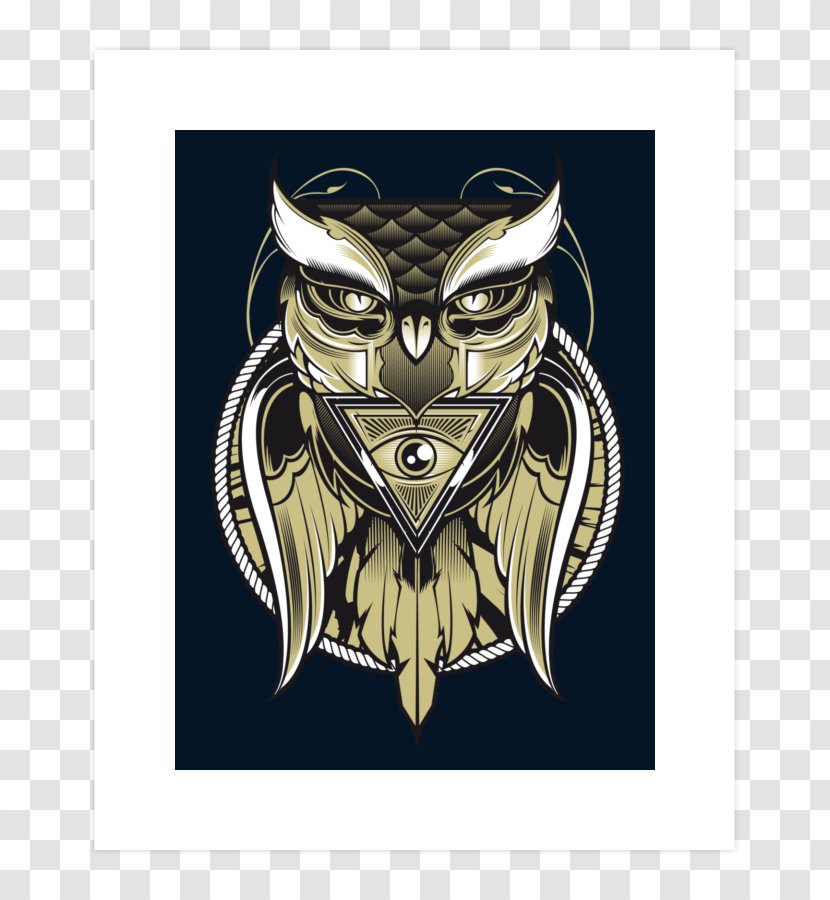 Owl T-shirt Art - Mythical Creature Transparent PNG