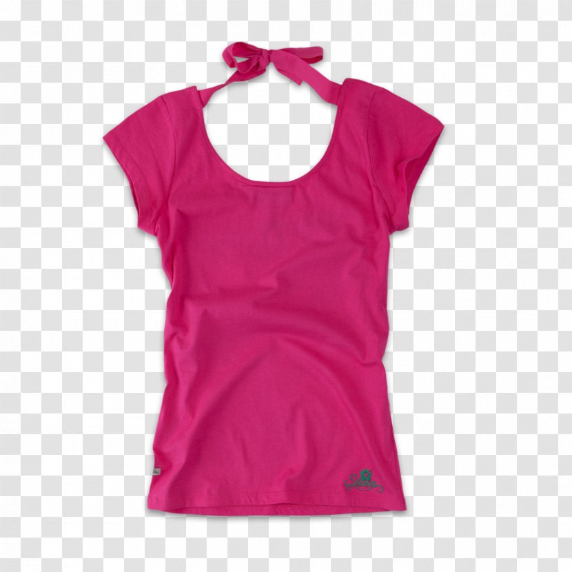 T-shirt Sleeve Pink M Neck - Tshirt Transparent PNG