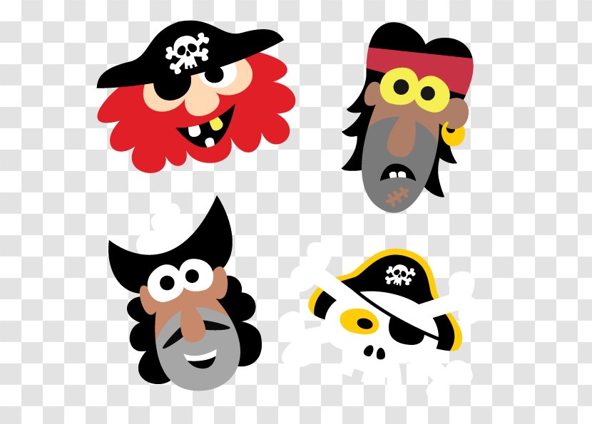 Piracy Mask Cartoon Clip Art - Beak Transparent PNG