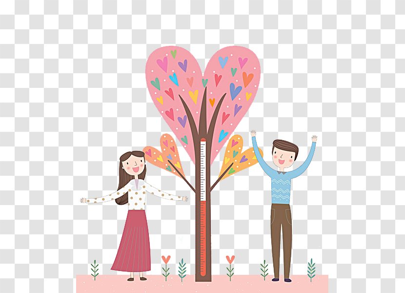 Uijeongbu Illustration - Watercolor - Lovely Couple Transparent PNG
