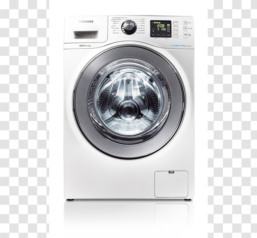 Washing Machines Samsung Seine WF106U4SA Clothes Dryer - Water Transparent PNG
