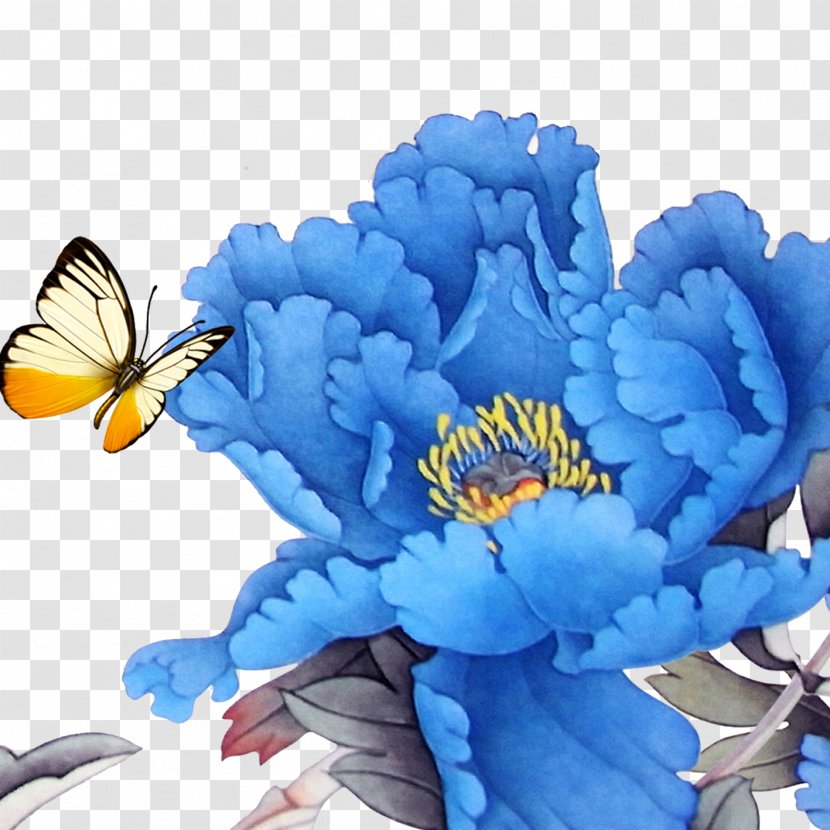 Moutan Peony Blue U4e2du56fdu56fdu82b1 - Flower Arranging Transparent PNG