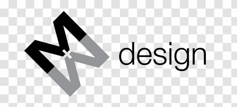Logo M & Design Interior Services Minimalism - Black And White Transparent PNG