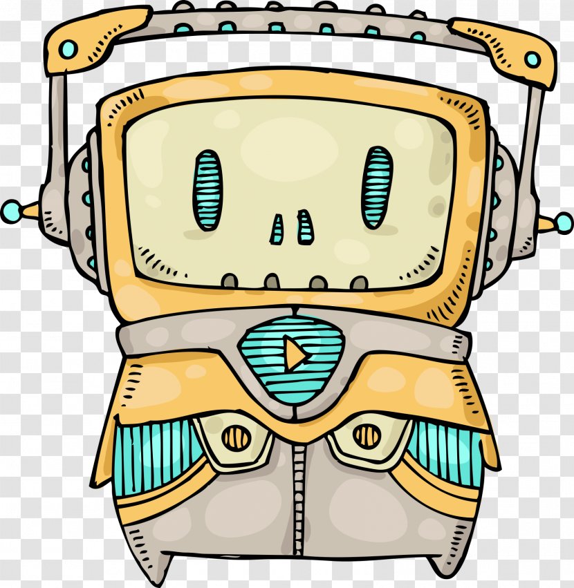 Robot Safety Illustration - Robotics - Black And White Cartoon Monster Transparent PNG