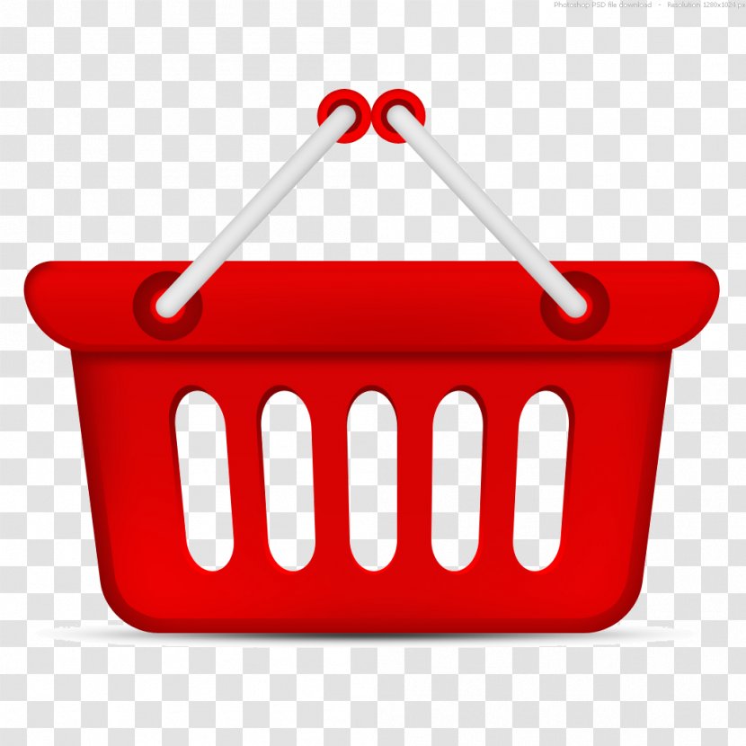 Shopping Cart Bags & Trolleys Clip Art - Red - Purchase Transparent PNG