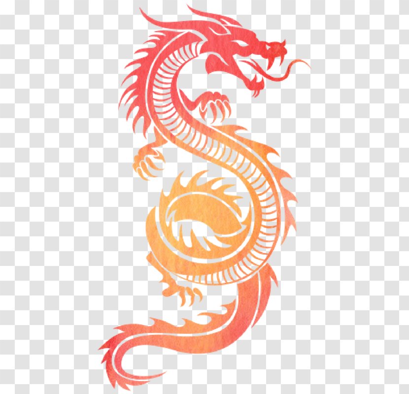 China Chinese Dragon Silhouette - Deviantart Transparent PNG