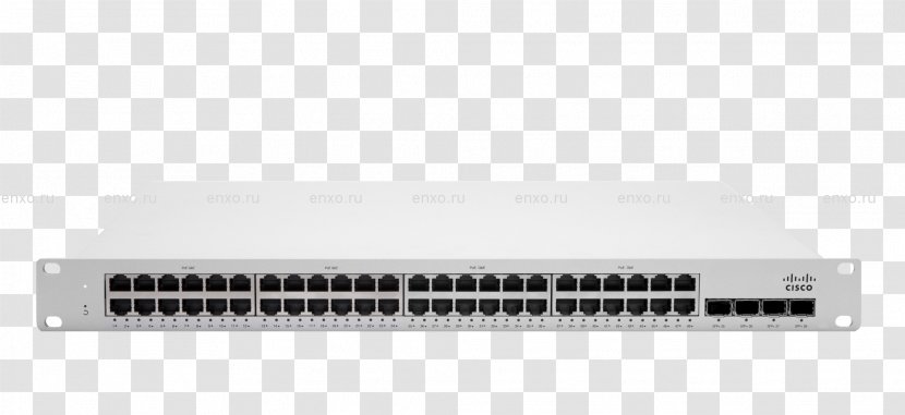 Cisco Meraki Stackable Switch Gigabit Ethernet Network Power Over - Small Formfactor Pluggable Transceiver - Cloud Computing Transparent PNG