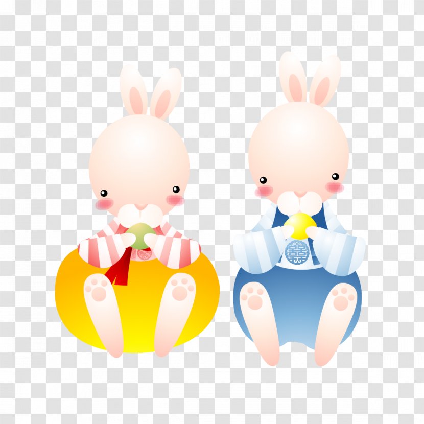 Easter Bunny Rabbit Cartoon Animation Illustration - Frame Transparent PNG