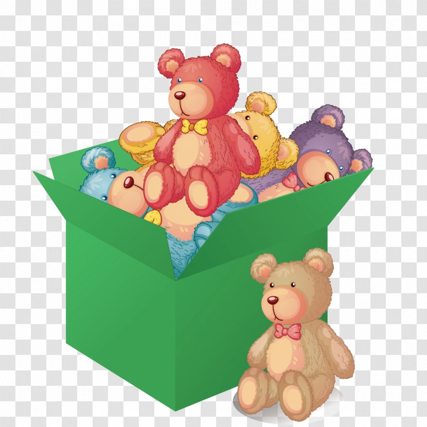 Royalty-free Stock Photography Illustration - Watercolor - Vector Bear A Box Transparent PNG