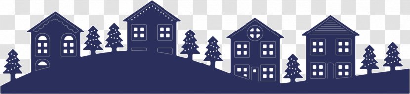 Silhouette Terraced House Neighbourhood - Text - Neighborhood Transparent PNG