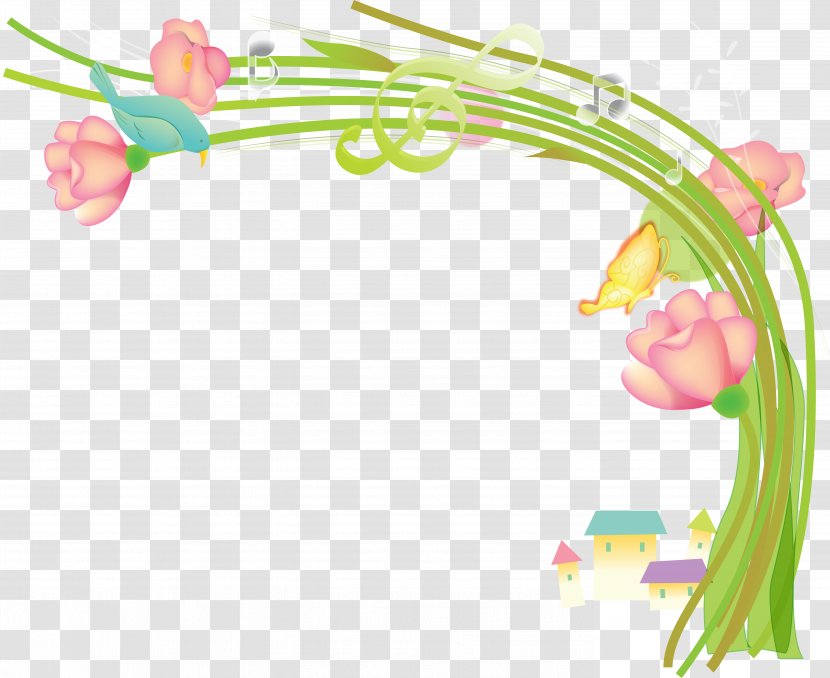 Photography Clip Art - Yellow - Spring Border Transparent PNG