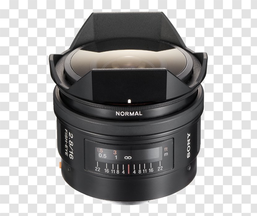 Sony E 16mm F2.8 α Fisheye Lens Camera Minolta A-mount System Transparent PNG