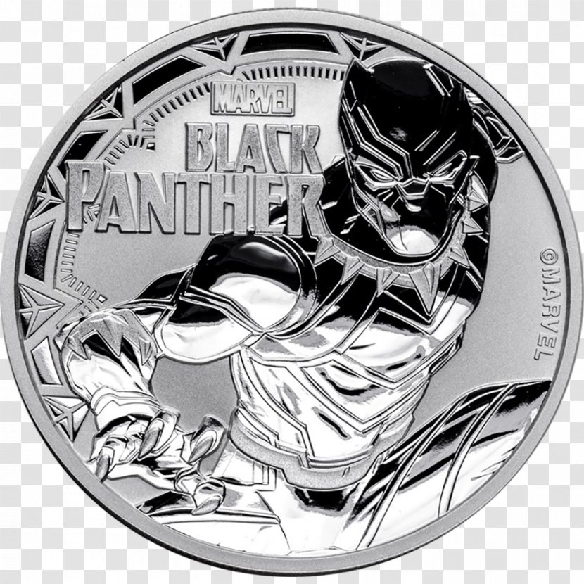 Black Panther Perth Mint Spider-Man Thor Marvel Cinematic Universe - Fictional Character - Metal Coin Transparent PNG