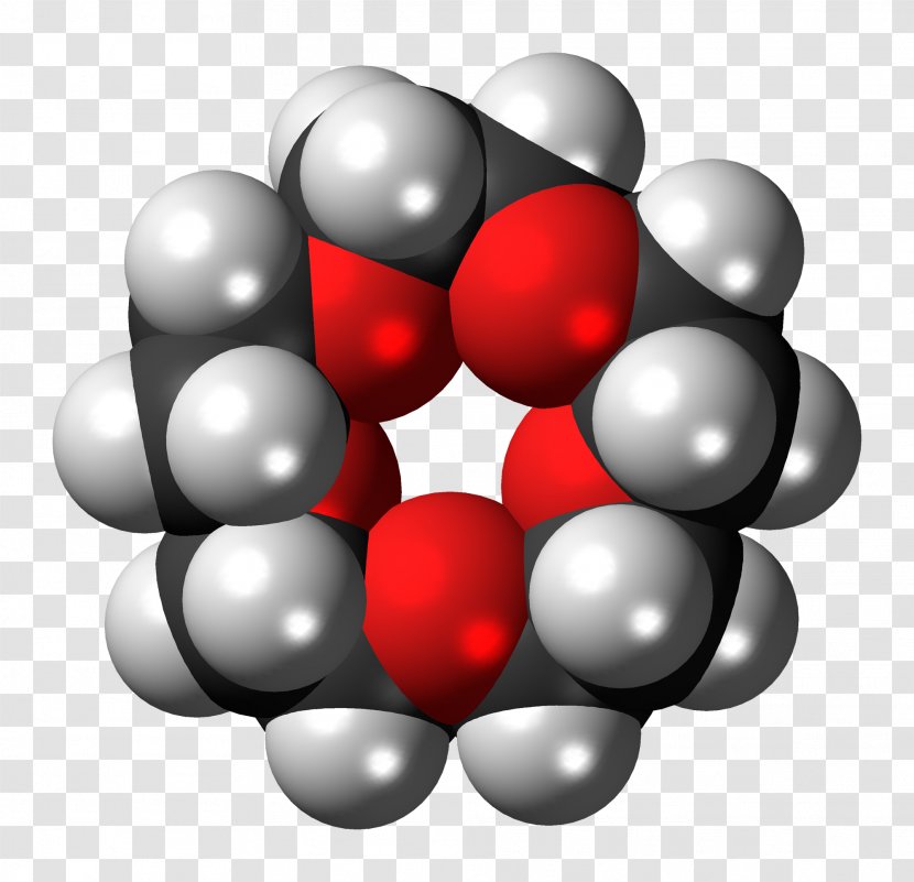 Crown Ether Molecule Chemistry Ball-and-stick Model - Ballandstick - Organic Transparent PNG