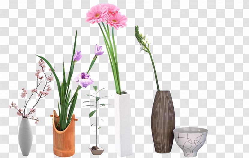 Vase Floral Design Flowerpot Bonsai - Crock - Bouquet Transparent PNG