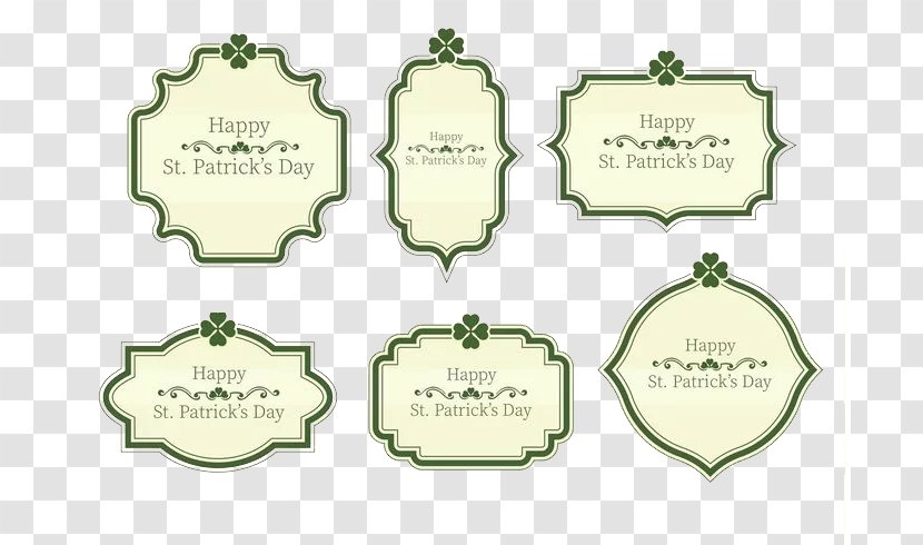 Text Saint Patricks Day - Fourleaf Clover - West St. Patrick's Title Transparent PNG