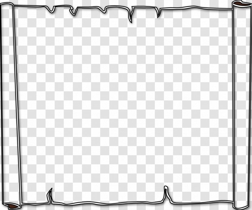 Paper Clip Art - Monochrome - Cool Borders To Draw Transparent PNG