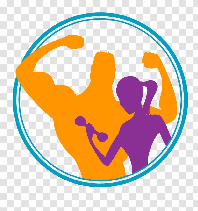 Fitness Centre Physical Logo Silhouette - Royaltyfree Transparent PNG