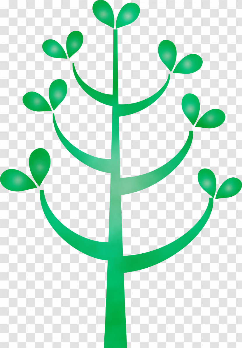 Green Leaf Symbol Plant Plant Stem Transparent PNG