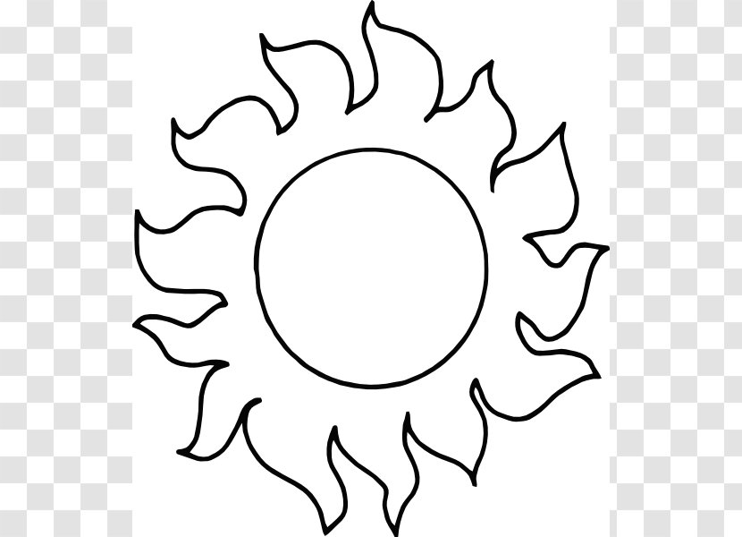 White Black Sunlight Clip Art - Sun Transparent PNG