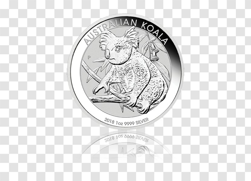 Perth Mint Koala Silver Coin Australian Dollar Kookaburra - Kangaroo Transparent PNG