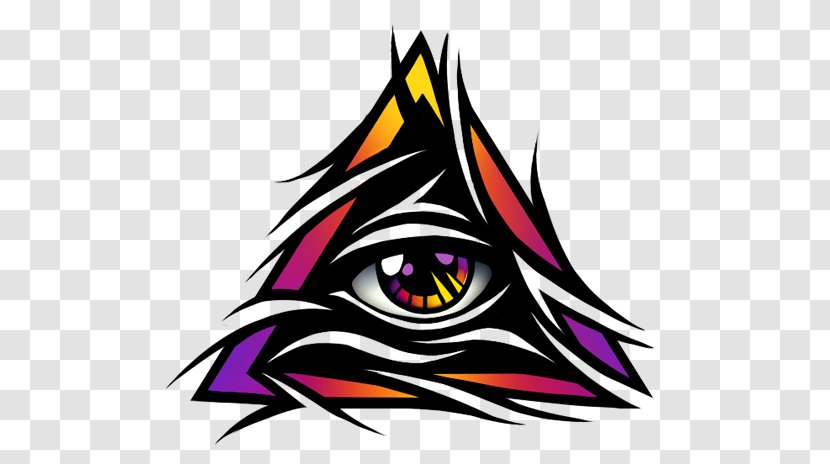 Illuminati Eye Of Providence Sticker Wall Decal - Bumper - Tattoo Transparent PNG