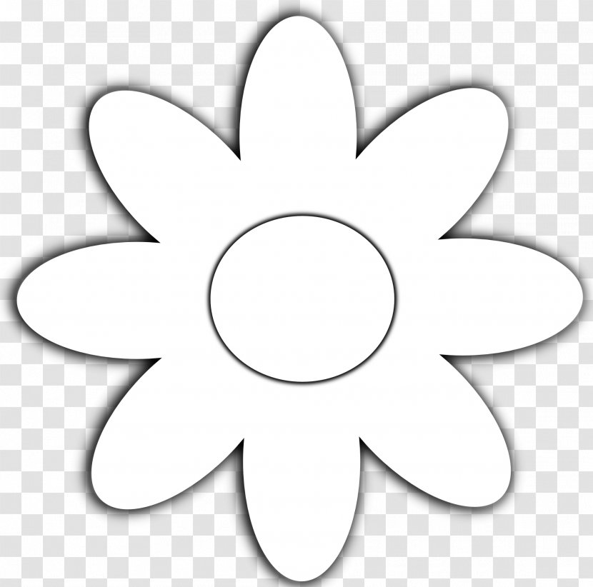 Flower Black And White Common Daisy Coloring Book Clip Art - Scalable Vector Graphics - Free Svg Transparent PNG