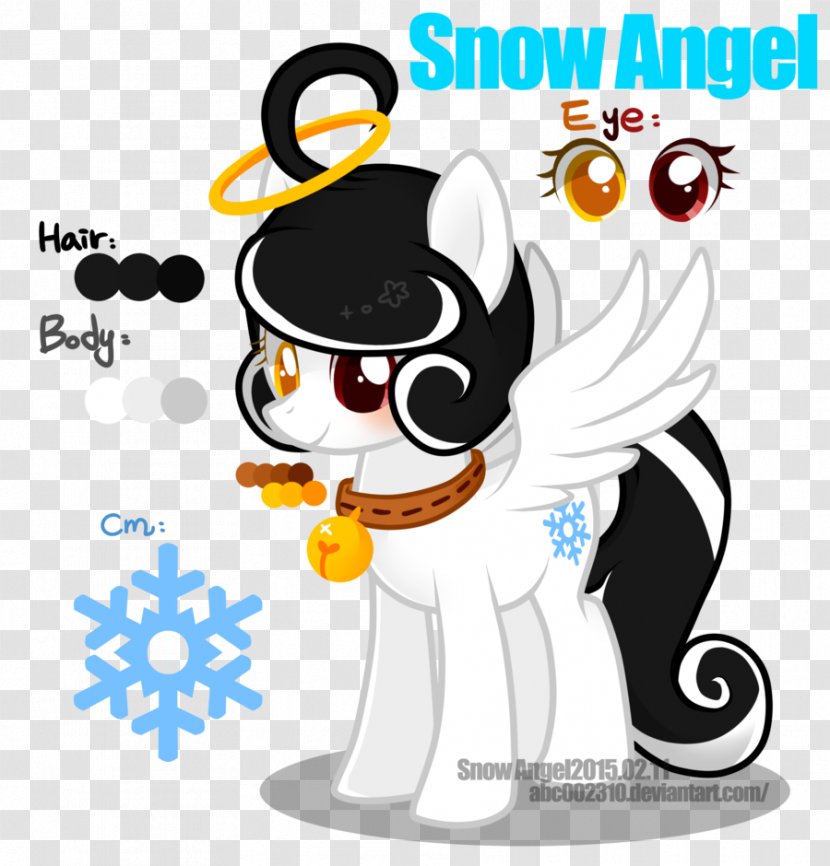 Snow Angel DeviantArt Pony Cartoon - Fictional Character Transparent PNG