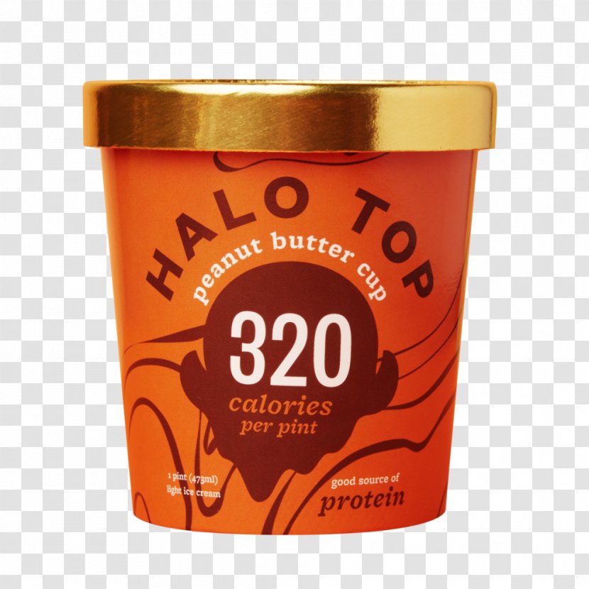 Peanut Butter Cup Ice Cream Organic Food Milk Halo Top Creamery Transparent PNG